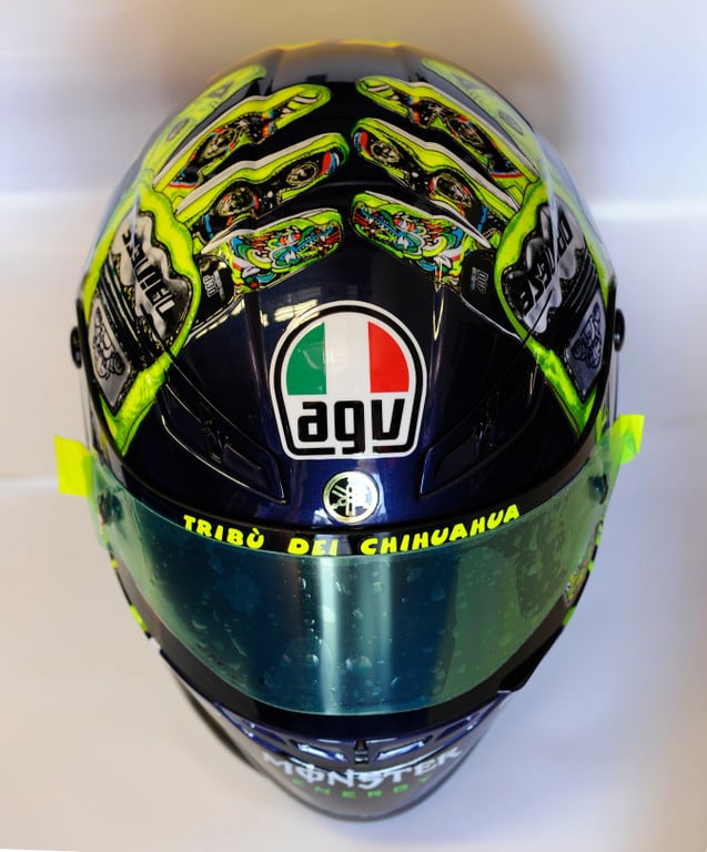 Todos los cascos de Valentino Rossi AGV